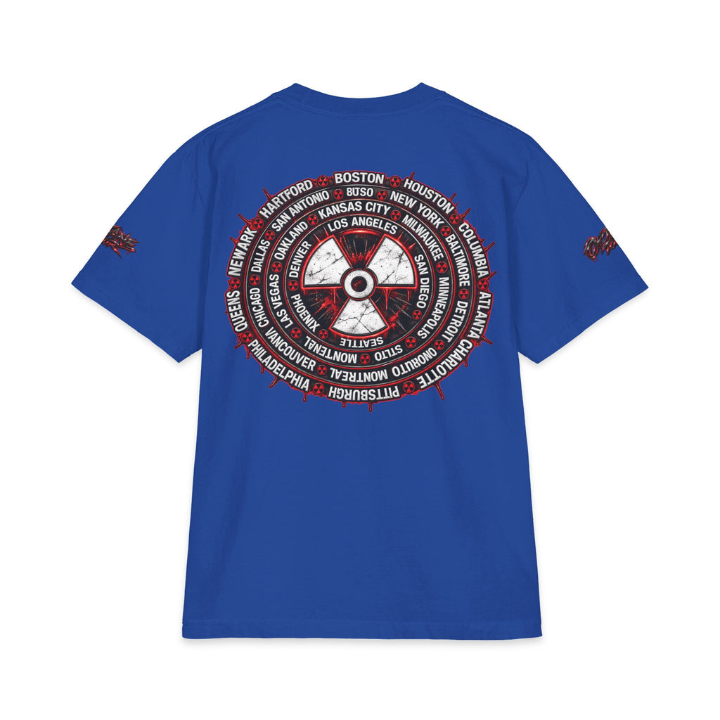 Don Toliver Alien Skull with Spiked Biohazard Wheel T-Shirt | Grunge Horror Tee