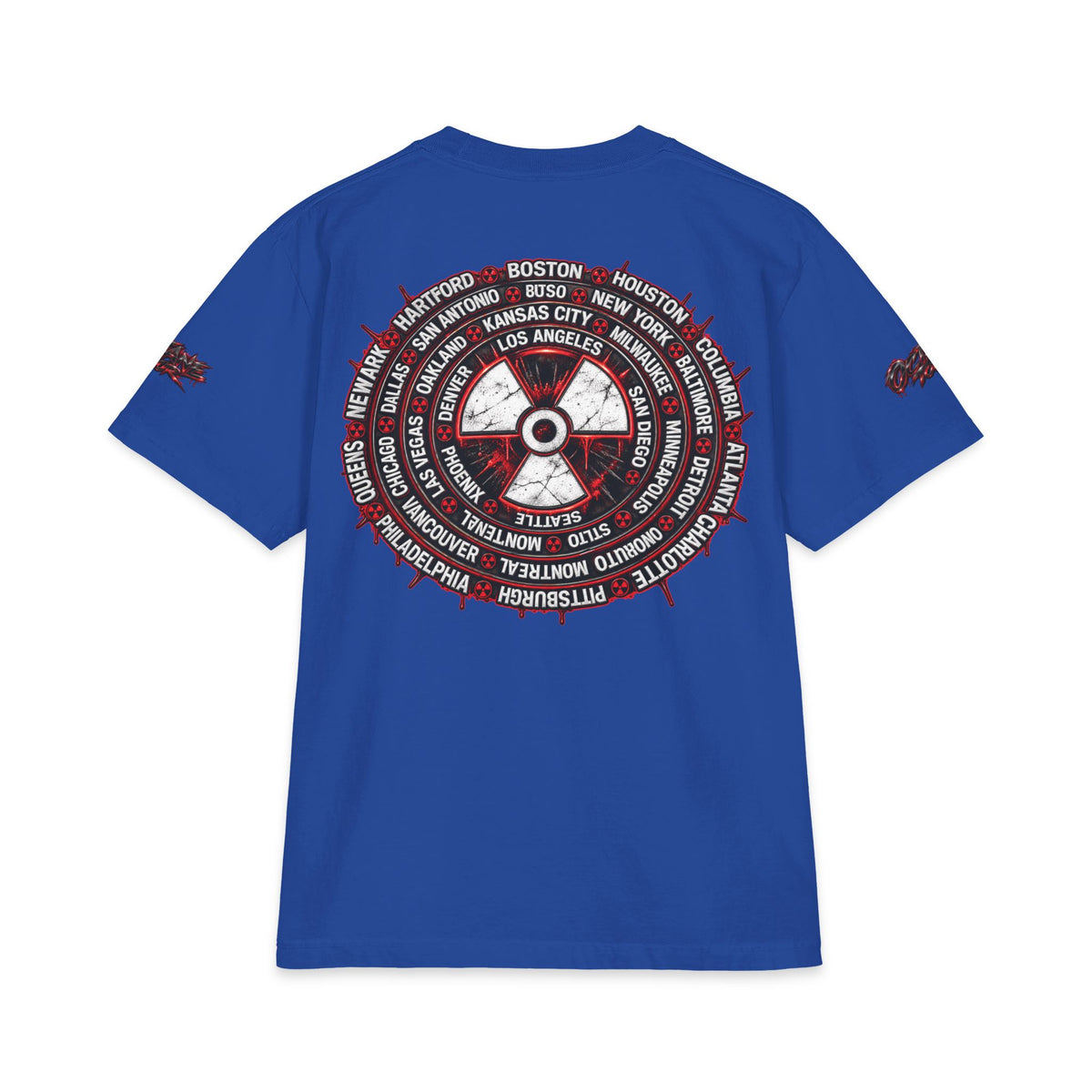 Don Toliver Alien Skull with Spiked Biohazard Wheel T-Shirt | Grunge Horror Tee