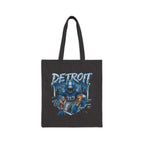 Detroit Football Player Tote Bag | 313 Motor City Helmet Illustration