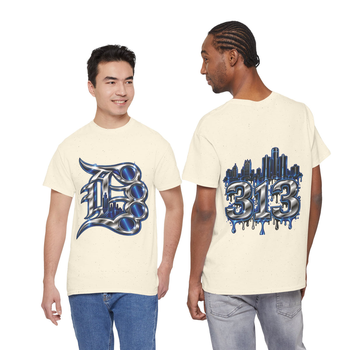Detroit Brass Knuckles graphic tee | 313 Skyline Drip T-Shirt