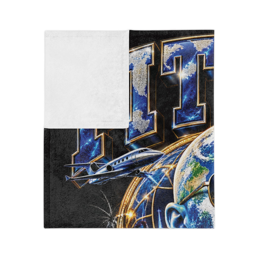 Pitbull I'm Back Blanket | Music Artist Portrait Velveteen Microfiber