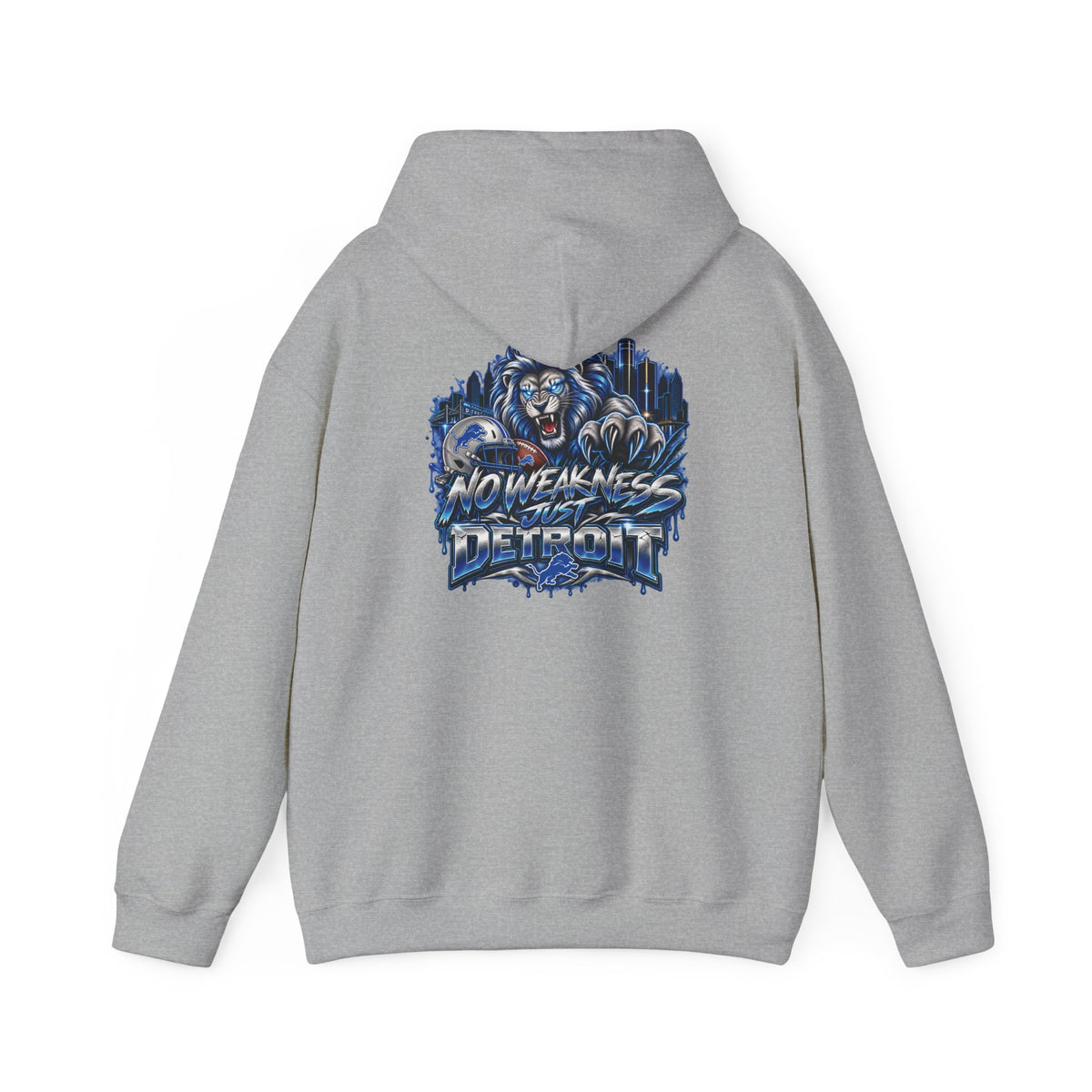 Detroit Lions Football Hoodie | No Weaknesses Team Spirit