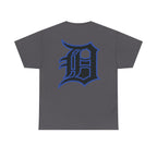 Detroit Basketball Lion Graphic Tee | Motor City D Old English Logo