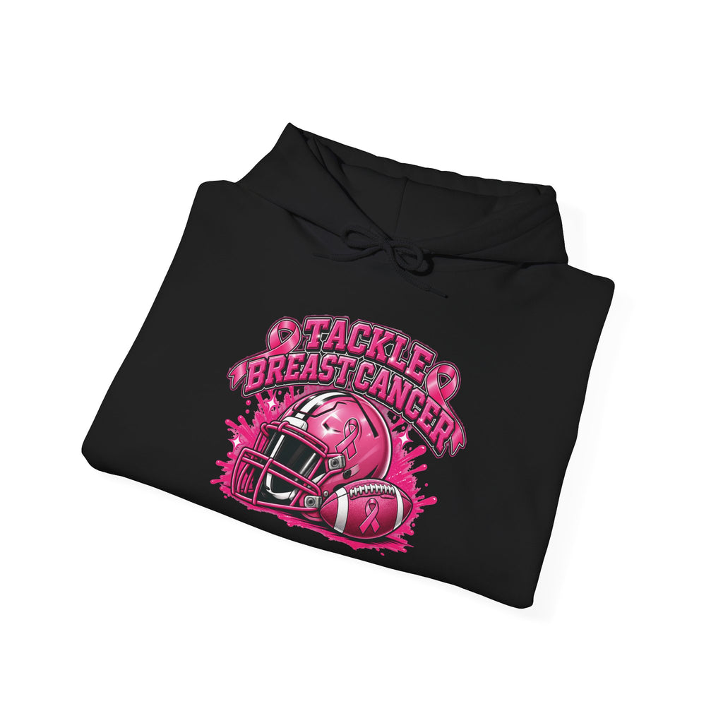 Tackle Breast Cancer Football Helmet Hoodie | Breast Cancer Awareness Sweatshirt