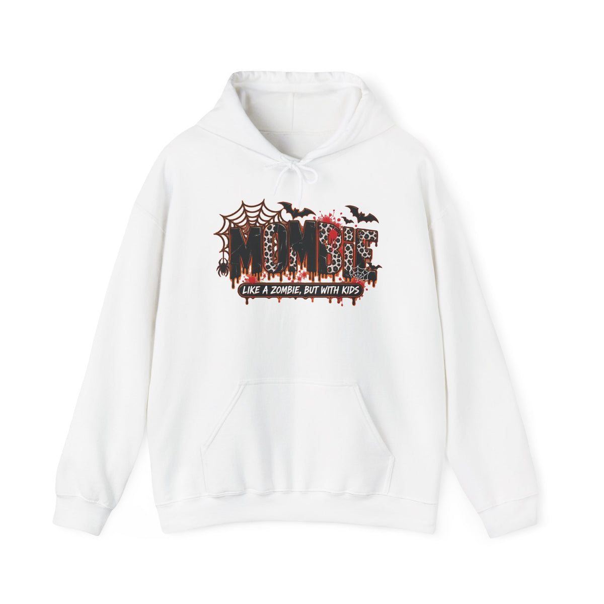 Mama Halloween Hoodie | spiderweb bats leopard print, spooky family mom sweatshirt
