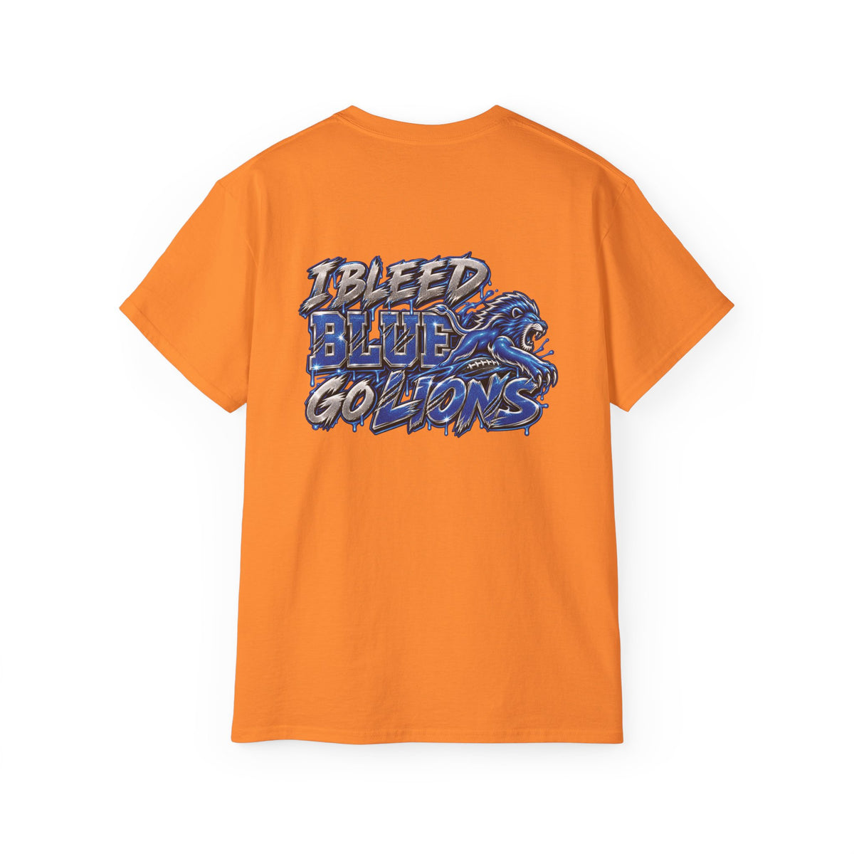 Detroit Lion graphic tee | I Bleed Blue go Lion shirt