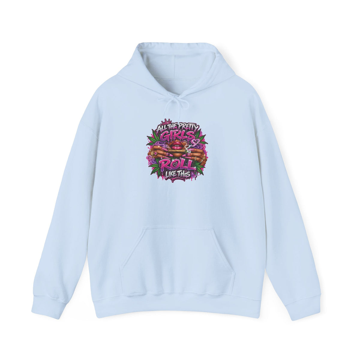 Girls Who Rock Roll Skate Hoodie | Retro Neon Skate Graphic