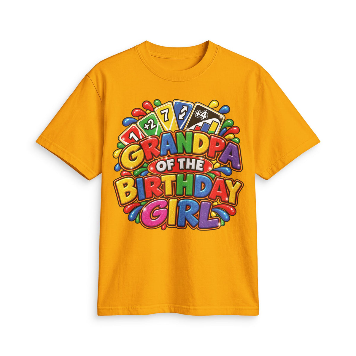 Grandpa of the Birthday Girl T-Shirt | Colorful Birthday Design