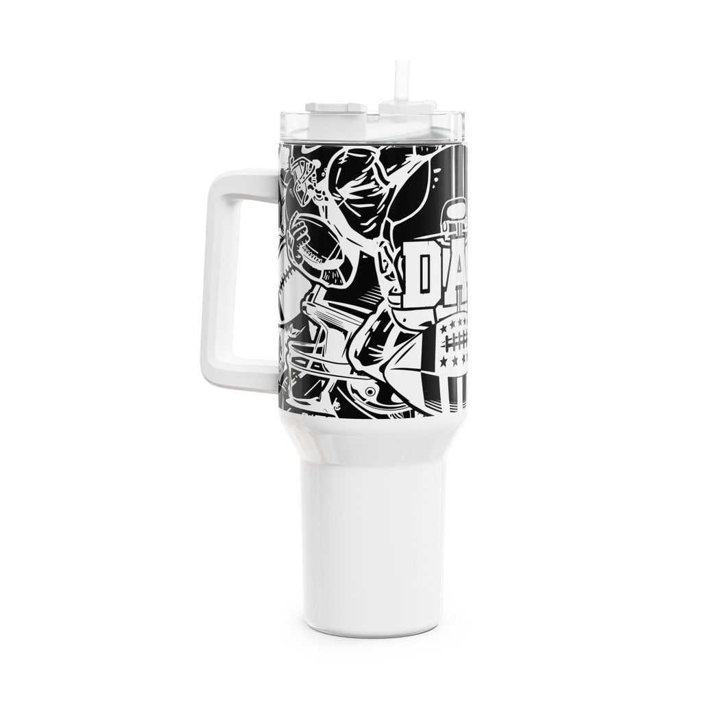 Football Dad Tumbler | 40oz Insulated Travel Mug