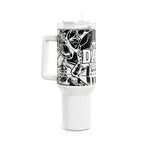 Football Dad Tumbler | 40oz Insulated Travel Mug