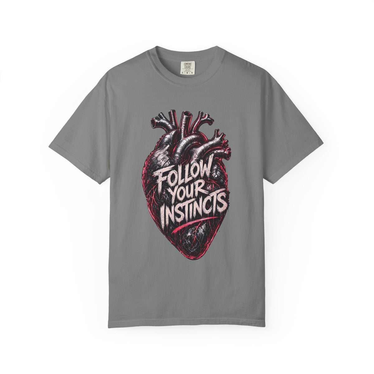 Anatomical Heart Follow Your Instincts T-Shirt | Graphic Heart Tee