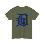 Detroit Basketball Lion Graphic Tee | Motor City D Old English Logo