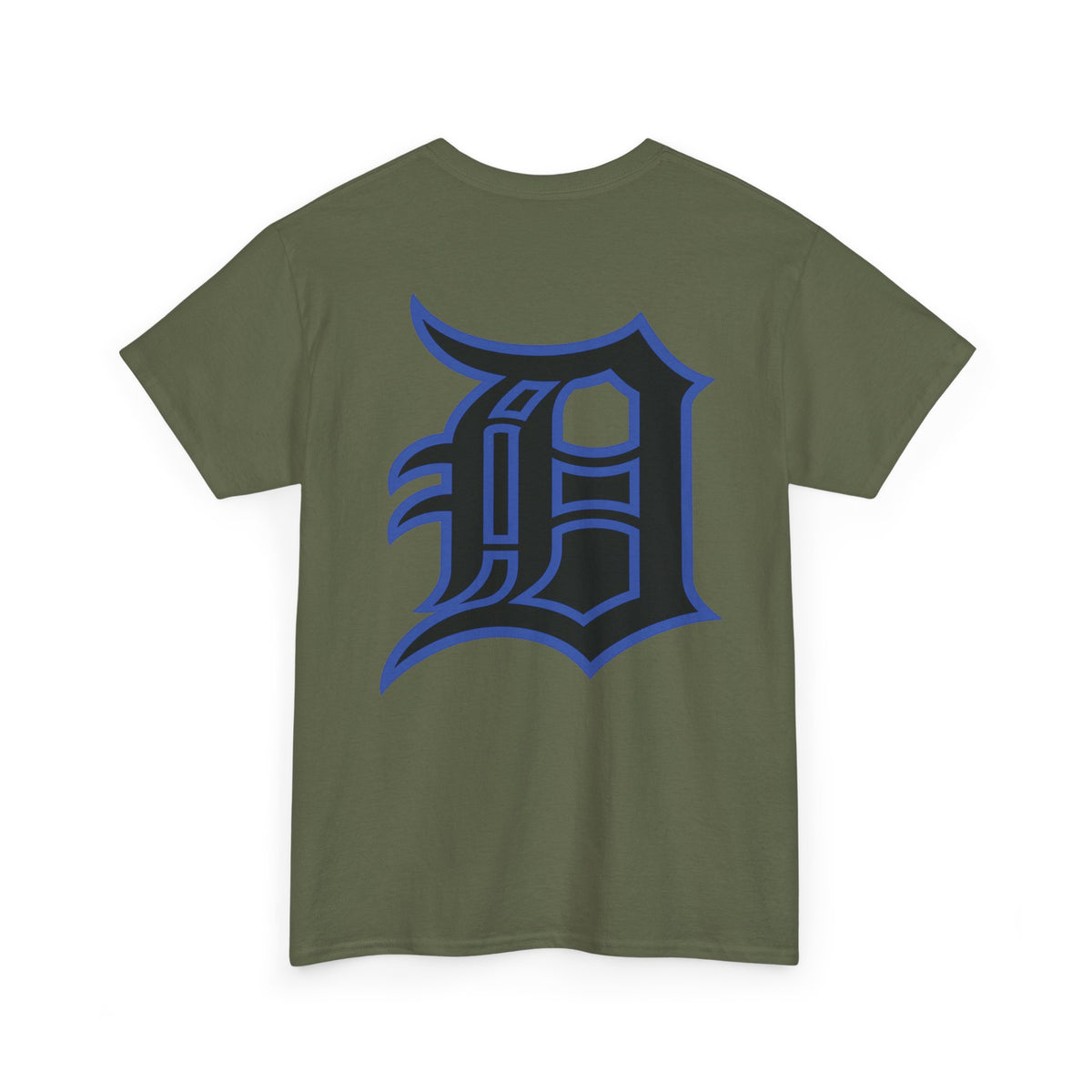 Detroit Basketball Lion Graphic Tee | Motor City D Old English Logo