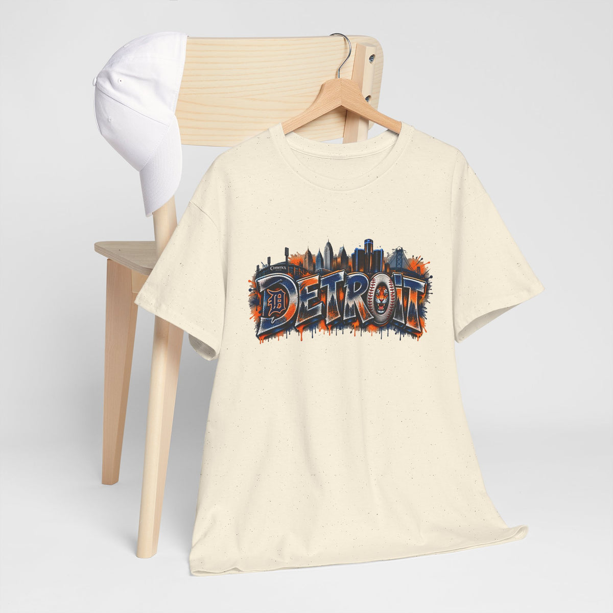 Detroit skyline graffiti T-Shirt | city skyline tee, urban street art