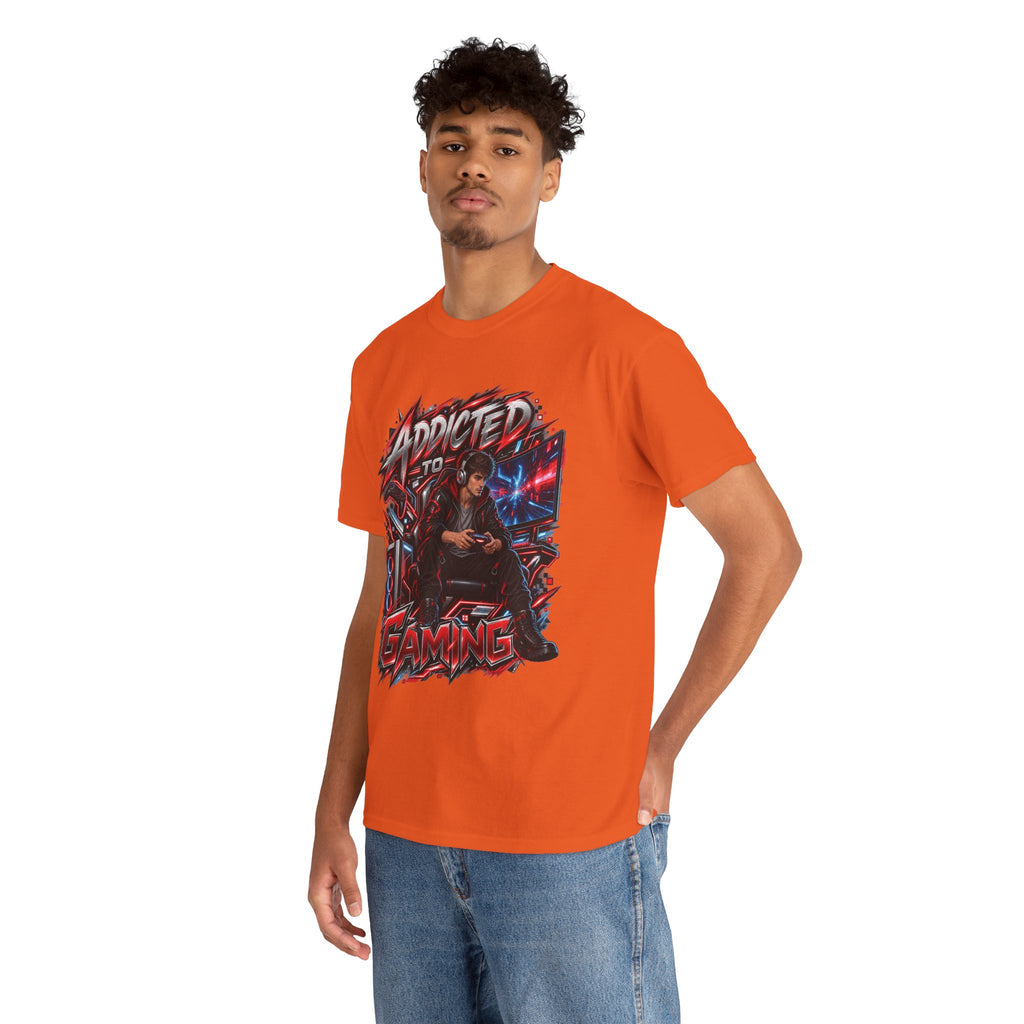 Addicted to Gaming Graphic T-Shirt