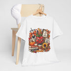 Teacher Love Inspire apple stack T-Shirt | Fall teacher autumn design