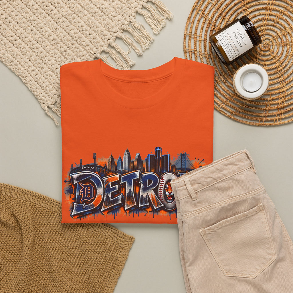 Detroit skyline graffiti T-Shirt | city skyline tee, urban street art