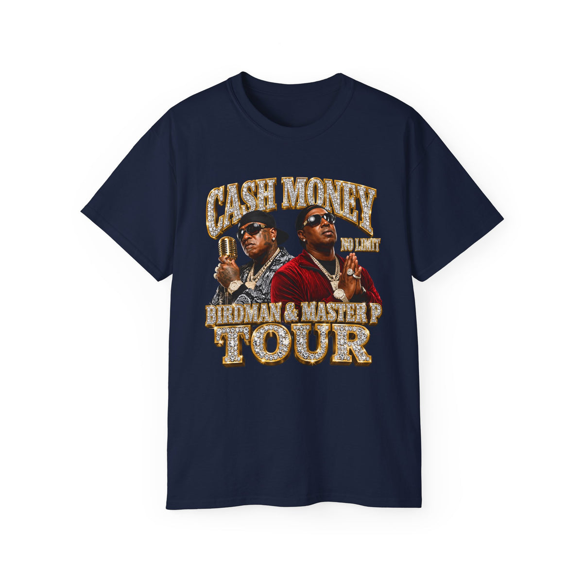 Cash Money Birdman & Master P Tour T-Shirt | Rap Hip Hop Vintage Poster