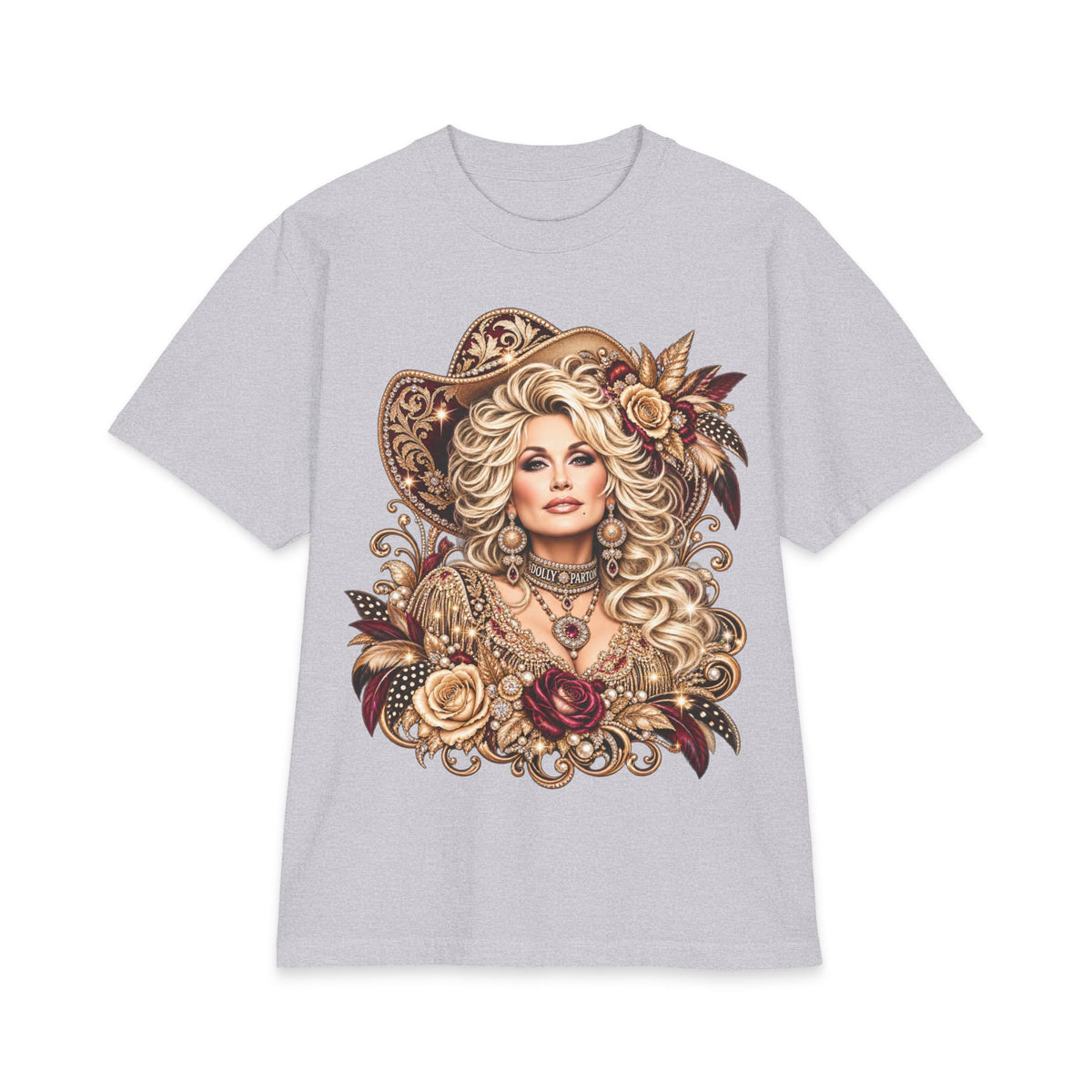 Dolly Floral Portrait T-Shirt | Butterfly 'Love Always' Back