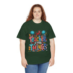 Teacher of Little Things T-Shirt | Colorful Dr. Seuss Style Kids Classroom Tee