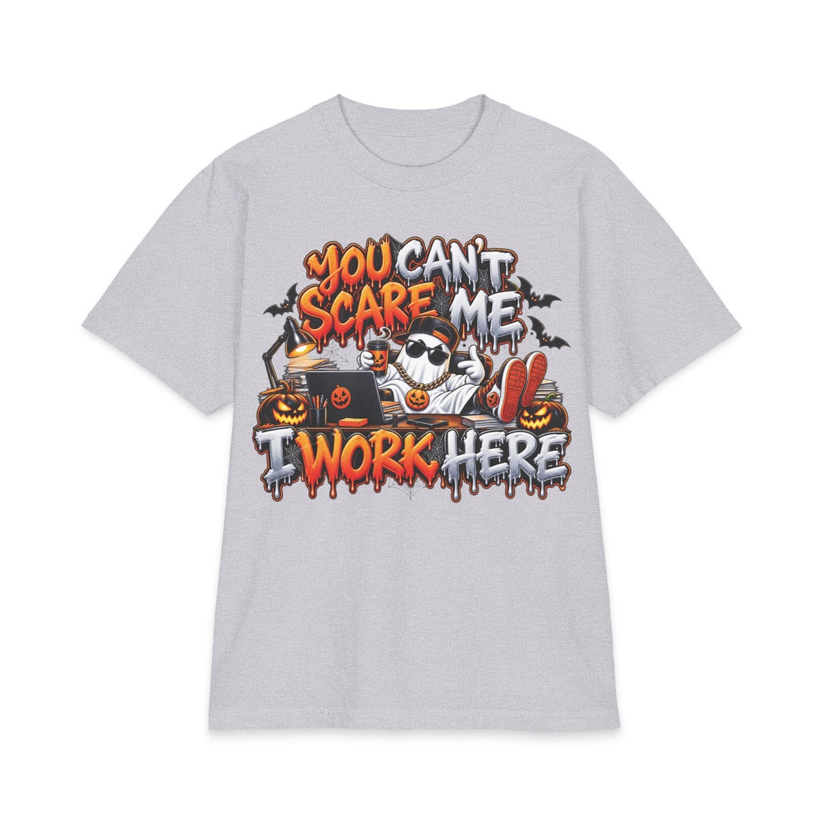 You Can't Scare Me I Work Here T-Shirt | Halloween Office Funny Shirt