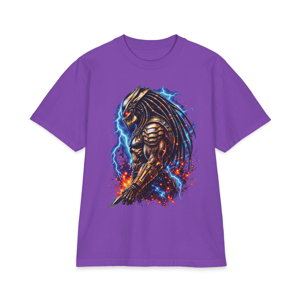 Armored Predator Illustration T-Shirt | Sci-Fi Monster Graphic