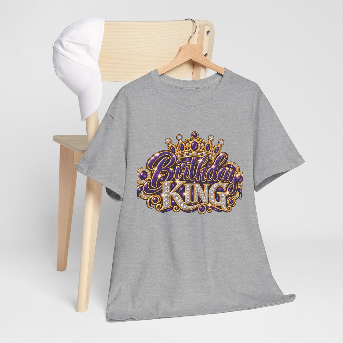 Birthday King Crown Graphic T-Shirt