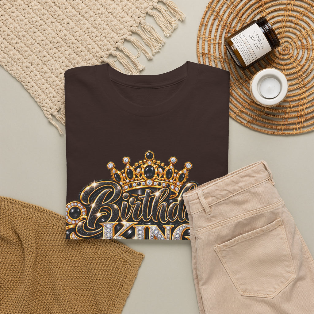 Birthday King Crown Graphic T-Shirt
