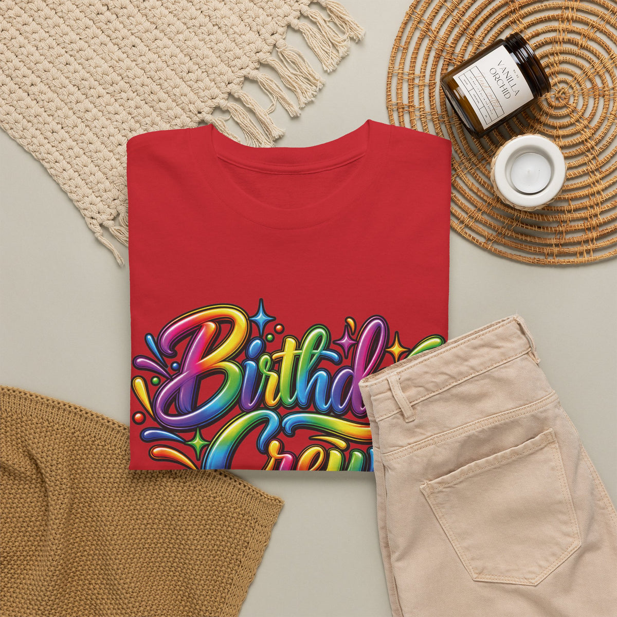 Birthday Crew Colorful Celebration T-Shirt