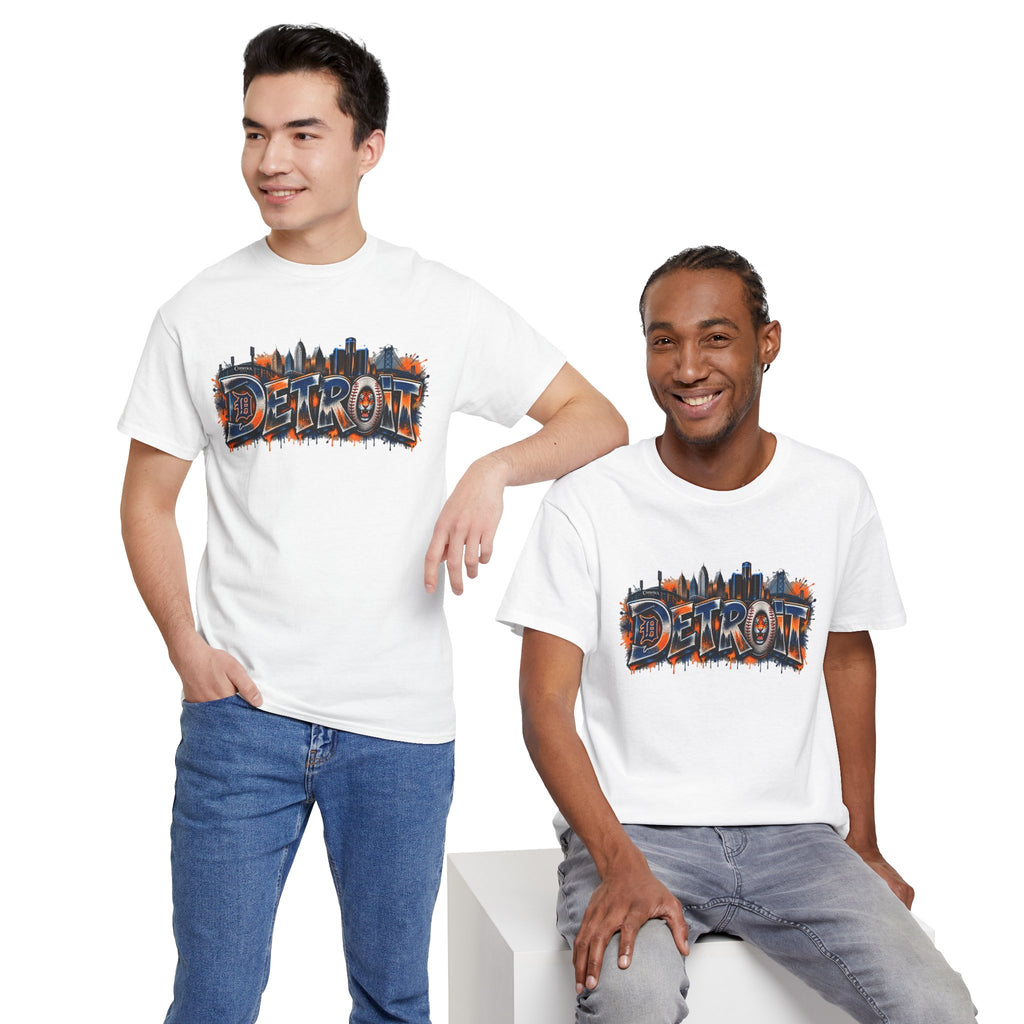 Detroit skyline graffiti T-Shirt | city skyline tee, urban street art
