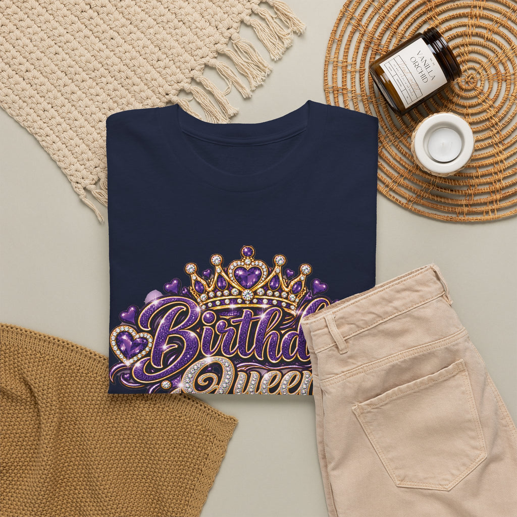Birthday Purple Queen Graphic T-Shirt