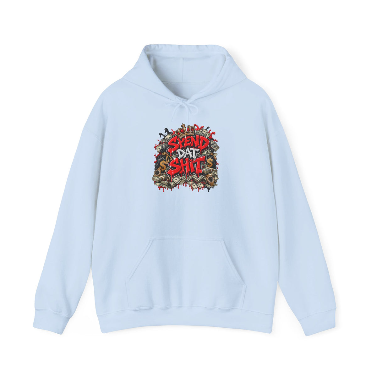 Skull Garden "Send Dat Shit" Hoodie | Graphic Streetwear, Edgy Horror Design