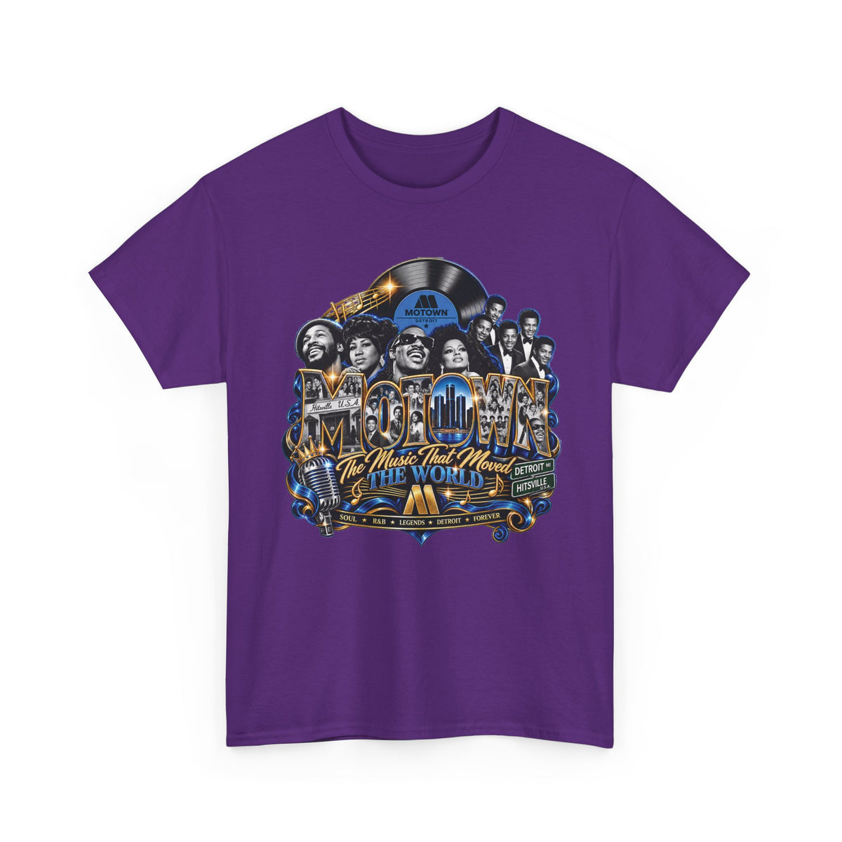 Motown Legends Tee | Detroit Graffiti Back