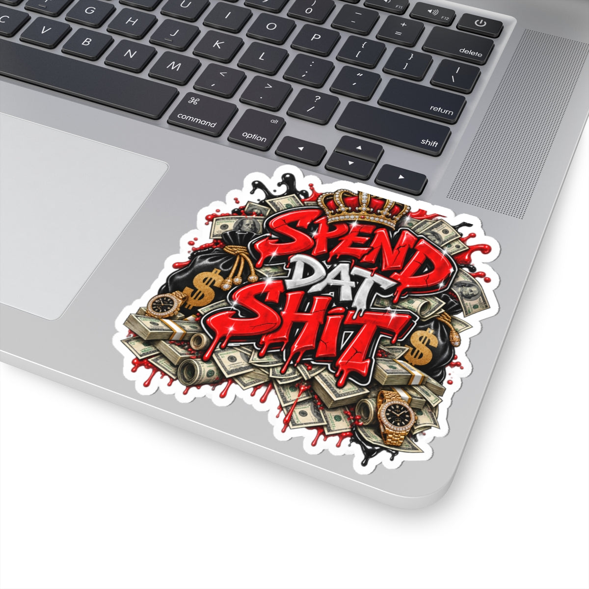 Spend Dat Shit sticker | Kiss-cut vinyl money graffiti design