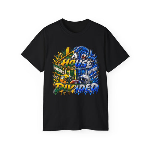 A House Divided Detroit vs Green Bay T-Shirt | Football Rivalry Tee