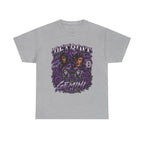 Gemini Skull Roses Graphic T-Shirt | Zodiac Twins Illustration