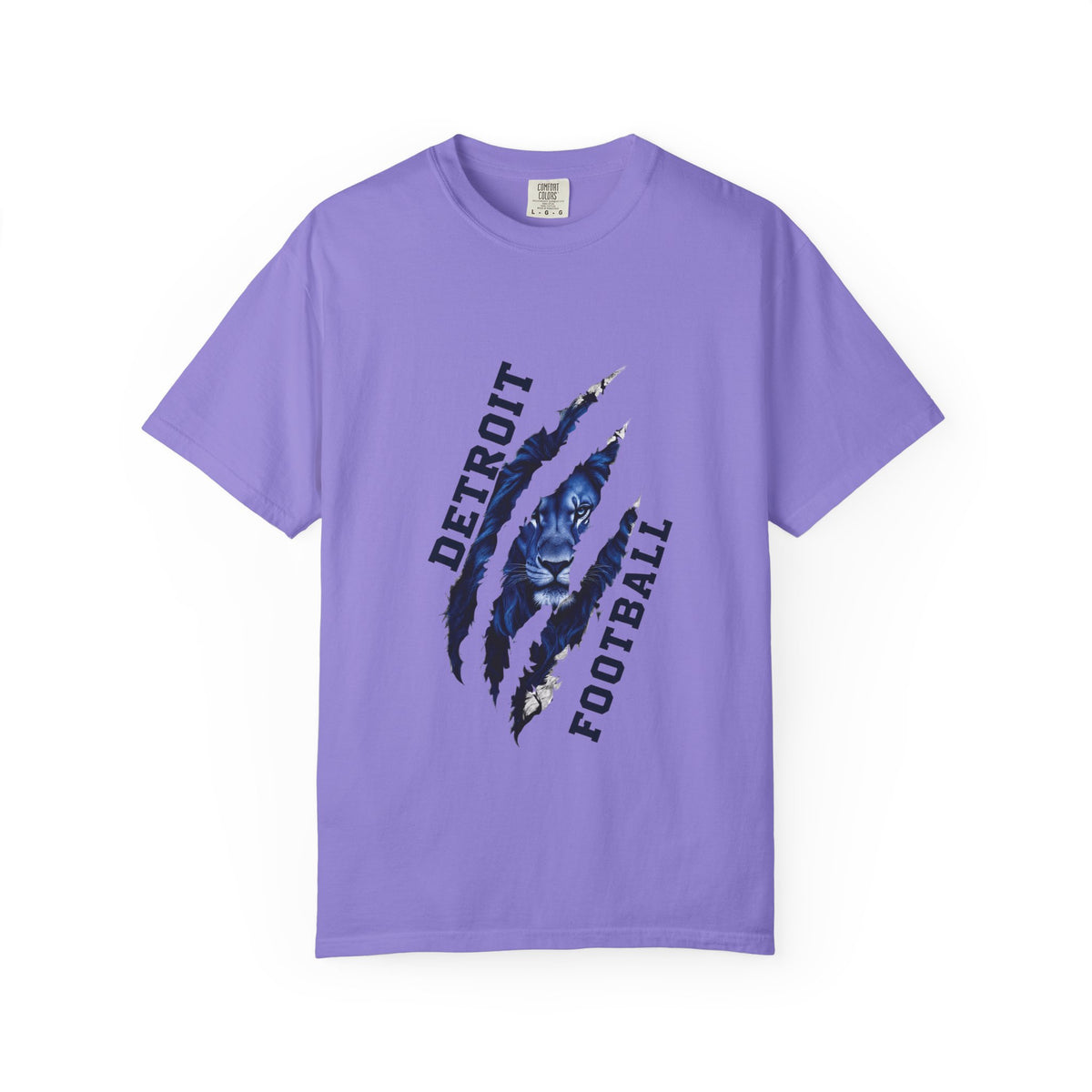 Detroit Football Claw Mark T-shirt | Lion Paw Sports Graphic
