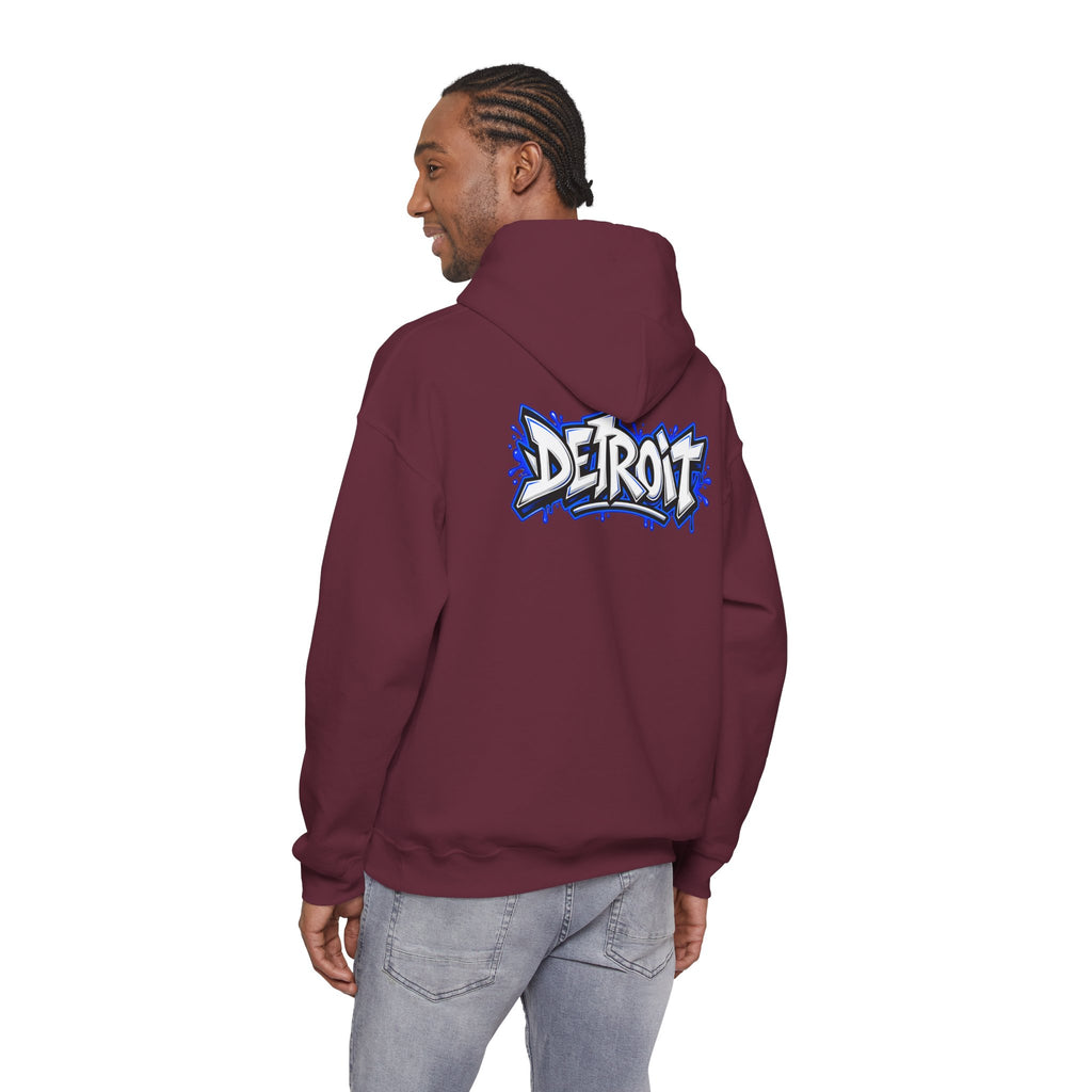 Detroit Graffiti Lion Hoodie | Detroit Drip Streetwear Sweatshirt