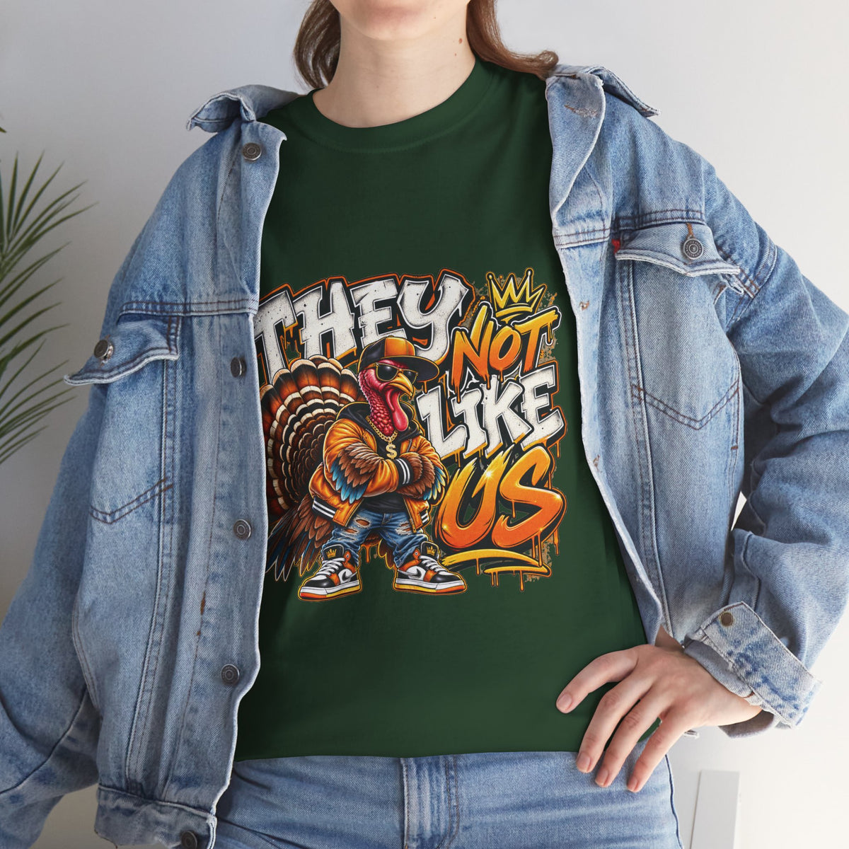 They Not Like Us Turkey Tee | Streetwear Thanksgiving Graphic Shirt