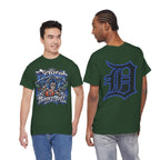 Detroit Basketball Lion Graphic Tee | Motor City D Old English Logo