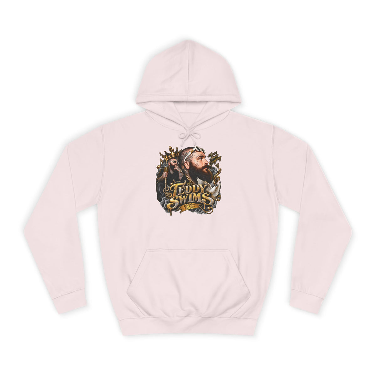 Teddy Swims Portrait Hoodie | Retro Floral Music Artist Logo