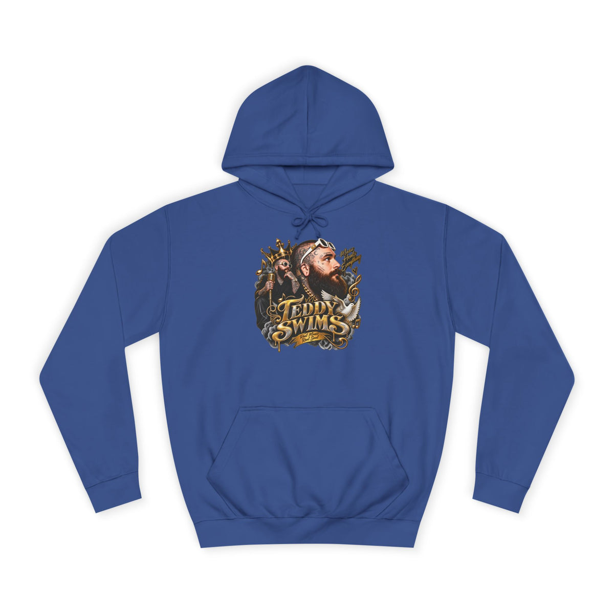 Teddy Swims Portrait Hoodie | Retro Floral Music Artist Logo