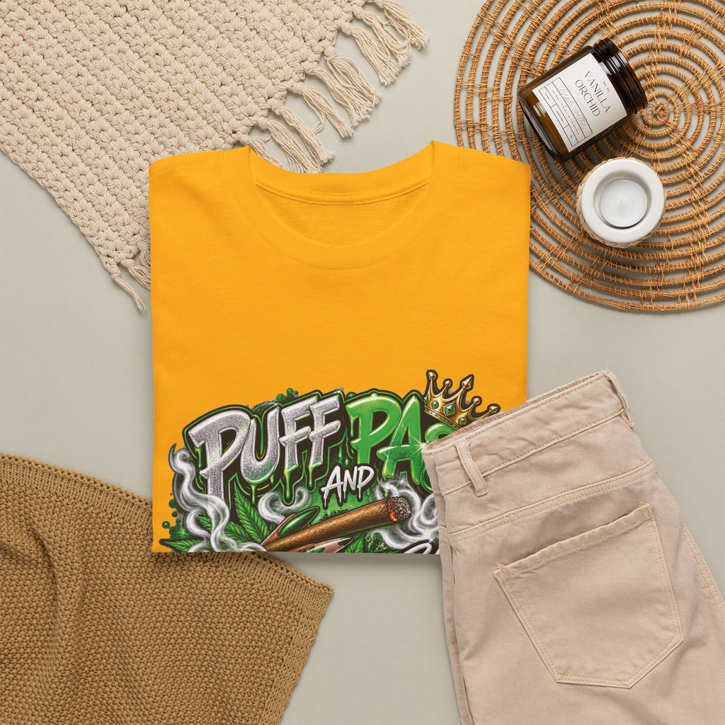 Puff and Pass Stay Lifted T-Shirt | Cannabis Leaf Graphic Tee