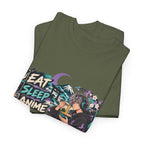 Eat Sleep Anime Gaming Repeat Video Game Graphic T-Shirt
