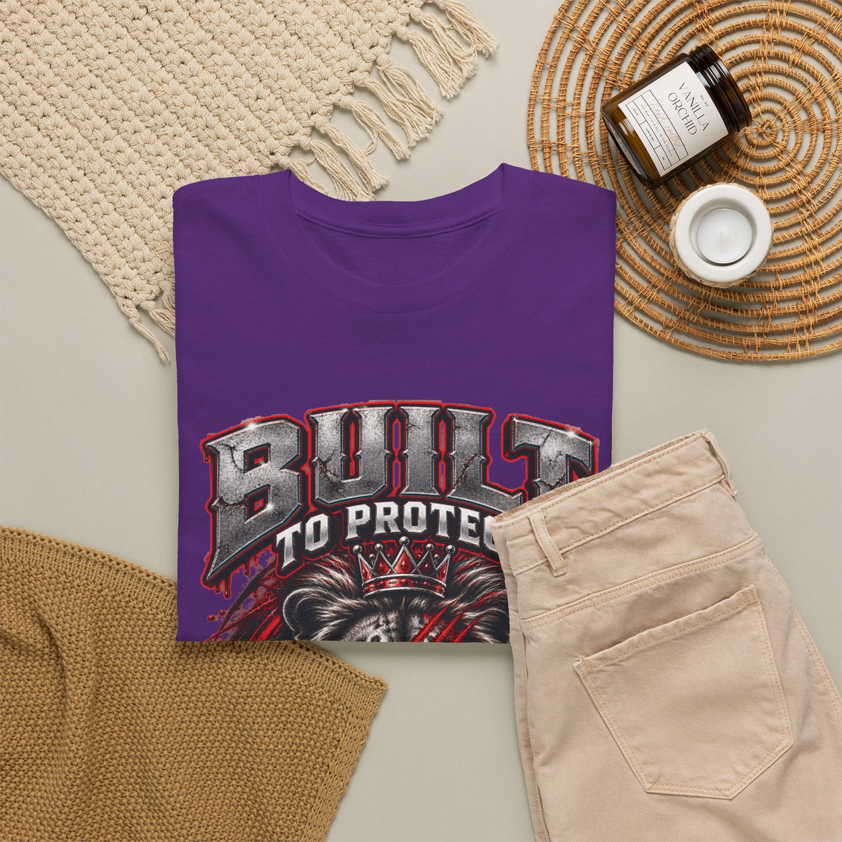 Built to Protect Her Peace Couples Graphic T-Shirt