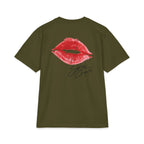 Sabrina C Collage Pinup Portraits T-Shirt | Retro Lip Print Tee