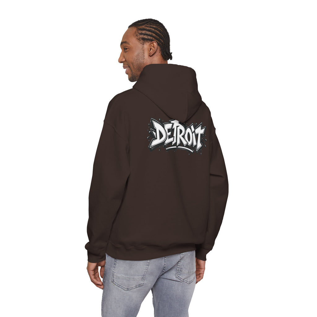 Detroit Graffiti Lion Hoodie | Colorful Street Art Pullover