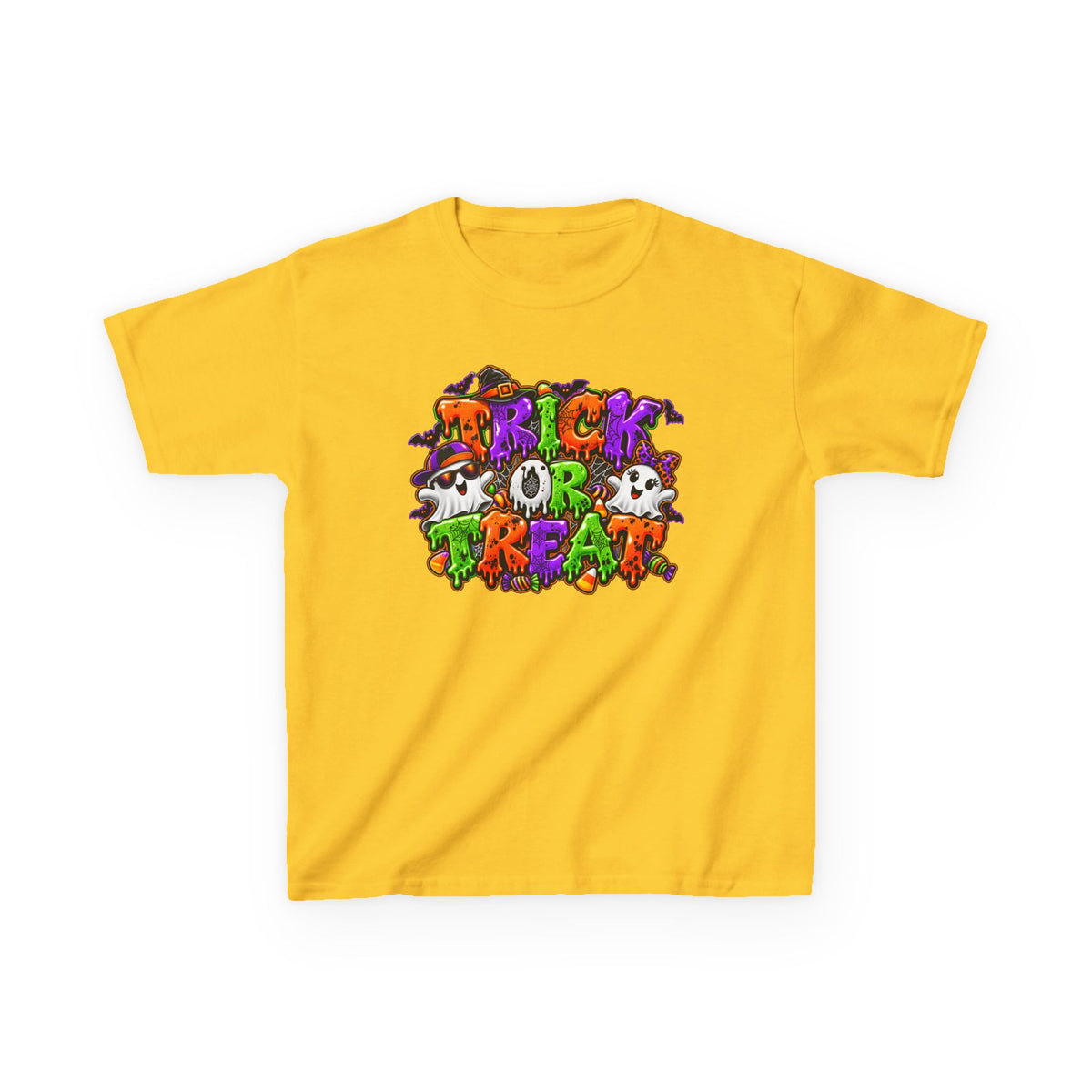 Boy and Girl Trick or Treat Halloween Graphic Tee | Kids