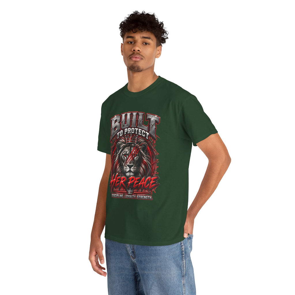 Built to Protect Her Peace Couples Graphic T-Shirt