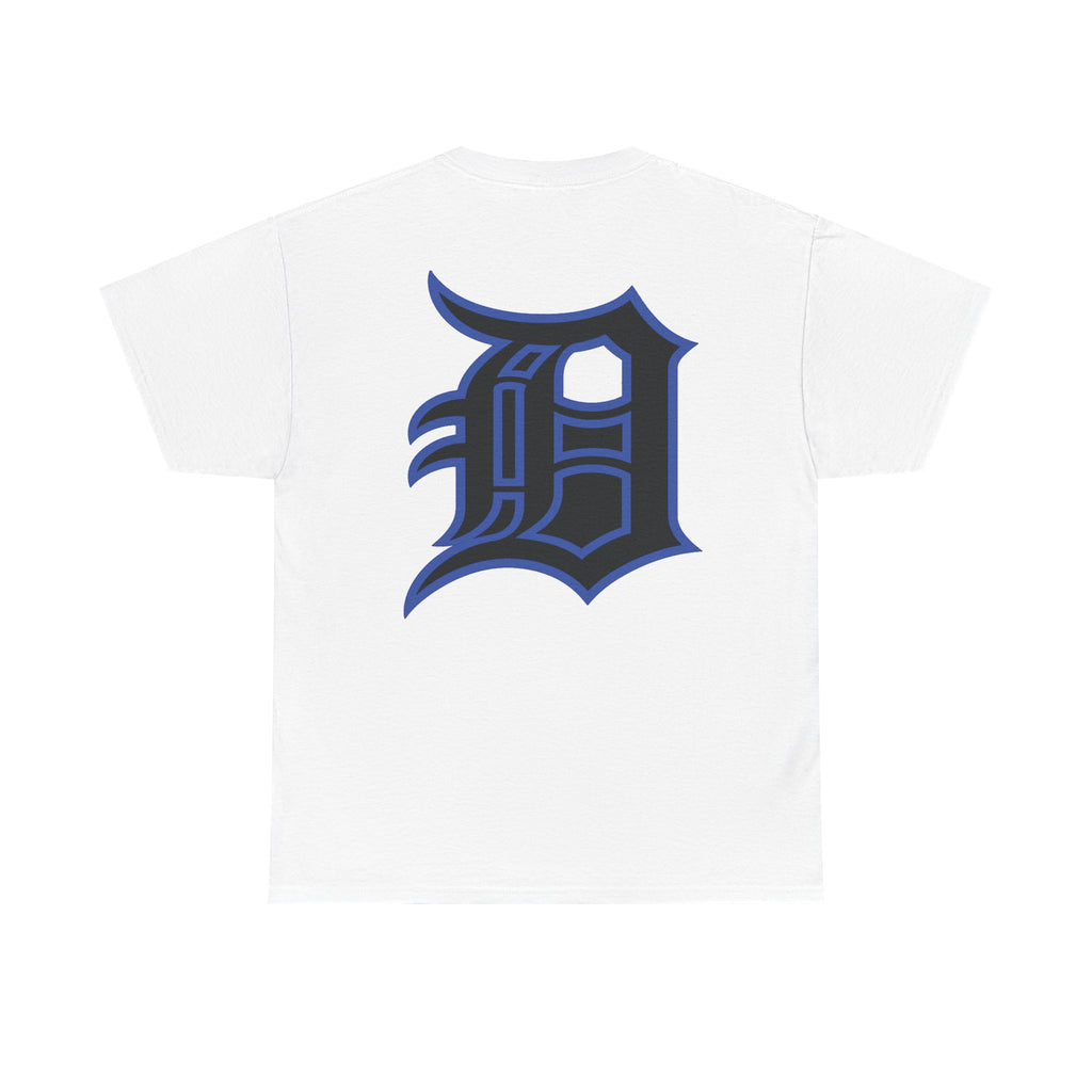 Detroit Basketball Lion Graphic Tee | Motor City D Old English Logo